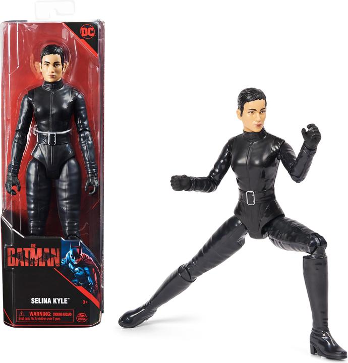 Actual product image Spin Master DC Comics Batman "The Batman" Selina Kyle action figure in authentic Batman motion picture look.