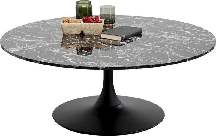 Image du produit Kare Design Couchtisch Schickeria Marmor Schwarz Ø110cm