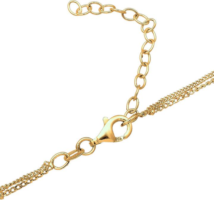 Image du produit Elli Collier Choker Layer cristal chaîne à boules 925 argent (Argent sterling 925, Cristal de verre, 36 cm)