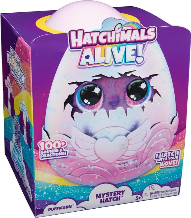 Actual product image Hatchimals Puffacorn Alive Secret Hatch