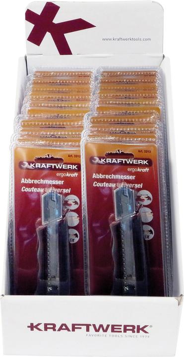 Produktbild Kraftwerk Display Teppichmesser Ersatzklingen