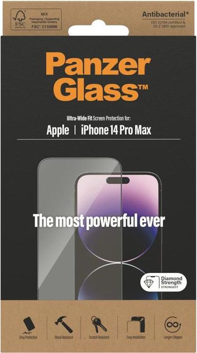 Actual product image PanzerGlass Ultra-Wide Fit (1 Piece, Apple iPhone 16 Pro Max)