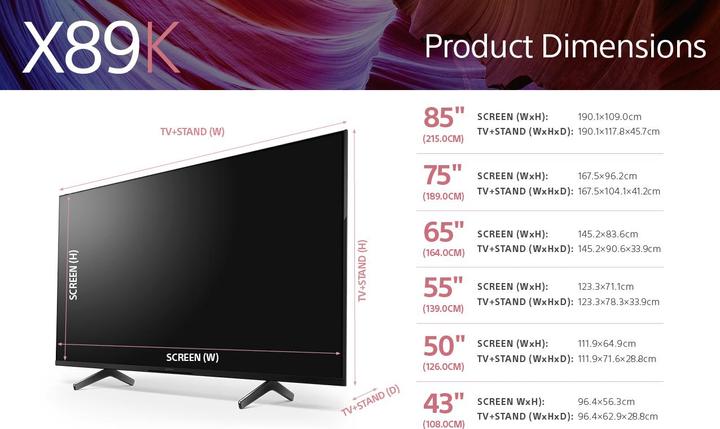 Produktbild Sony KD-65X89K (65", LCD, UHD, 2022)