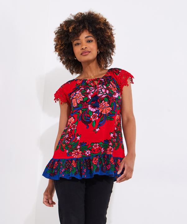 Produktbild Joe Browns Lace Sleeve Tassel Top (38)