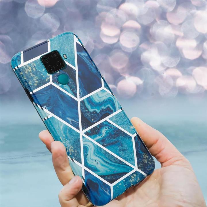 Image du produit Cadorabo Couverture IMD TPU Marbre coloré (Mate 30 Lite)