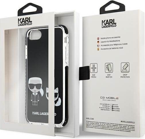 Produktbild Karl Lagerfeld case for iPhone 7 / 8 / SE 2020 / SE 2022 KLHCI8TPEKCK hard case black Karl & Choupet (Apple iPhone SE (3rd Gen), Apple iPhone SE (2nd Gen), Apple iPhone 7)