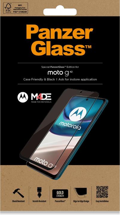 Produktbild PanzerGlass Ultra-Wide Fit (1 Stück, Motorola Moto G42)