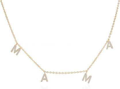 Agato - Original gold-plated necklace Mom AGT-N009W-G (chain. pendant)