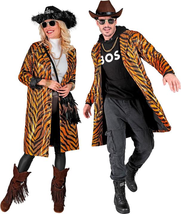 Image du produit Widmann Manteau à paillettes imprimé tigre (XXL)