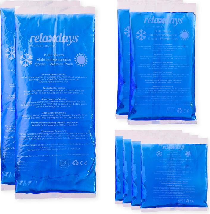 Relaxdays Kühlpads (8 x, 1750 g)