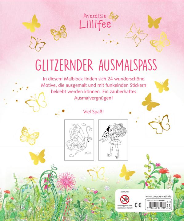 Produktbild Malblock mit Glitzerstickern (Prinzessin Lillifee)