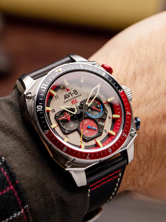 Actual product image AVI-8 AV-4100-03 (Chronograph)