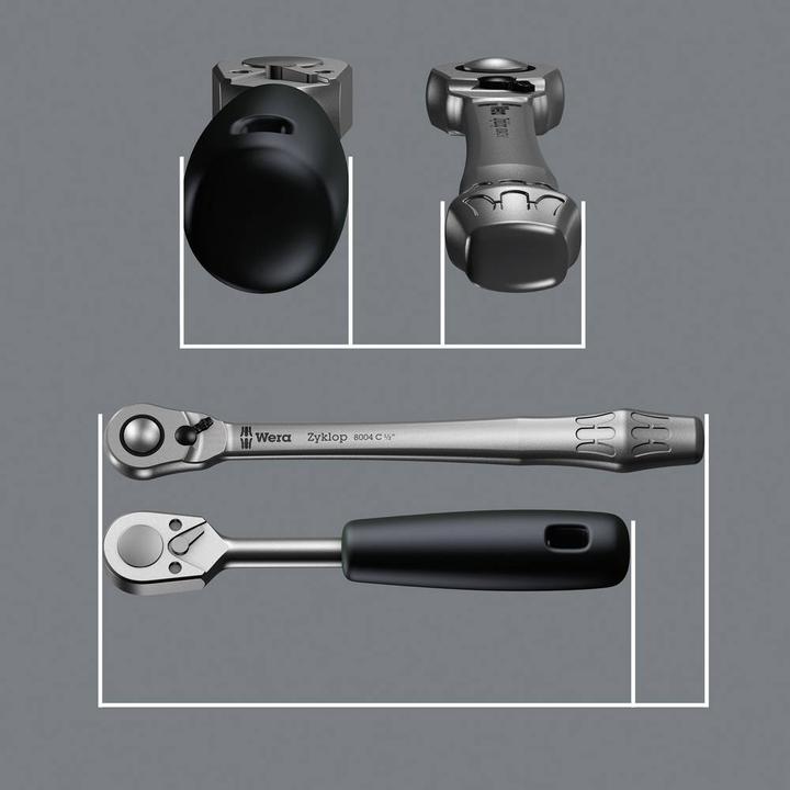 Produktbild Wera 8100 SB 8 Zyklop Metal-Knarrensatz (19 mm, 18 mm, 17 mm, 13 mm, 10  mm, 12 mm, 16 mm, 15 mm)