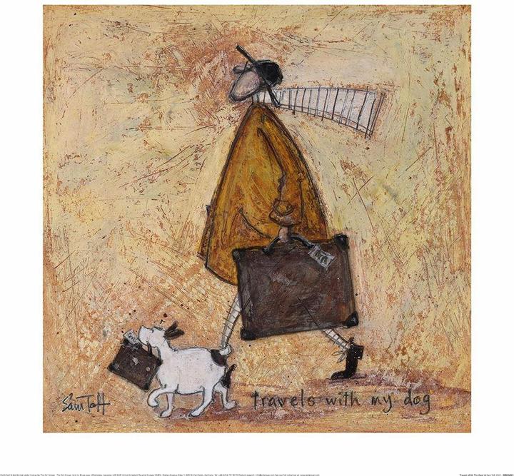Produktbild Sam Toft Wandbild Travels With The Dog (40 x 40 cm)