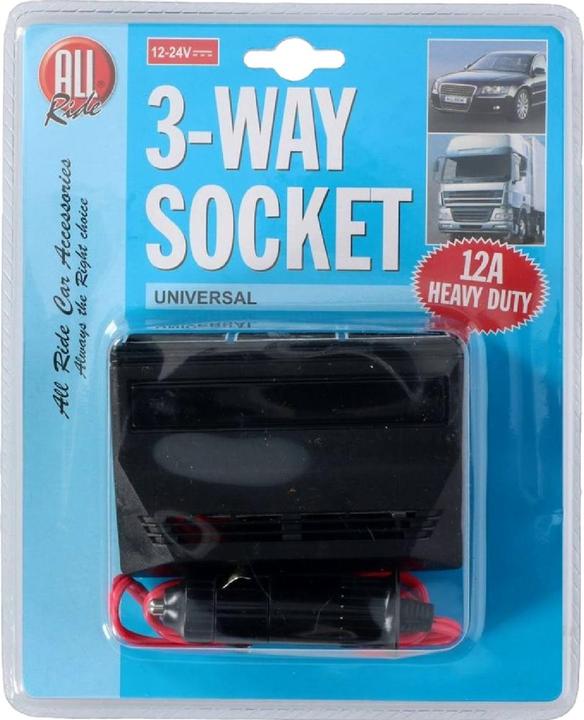 Actual product image All Ride Lighter plug 3-way 12A PL