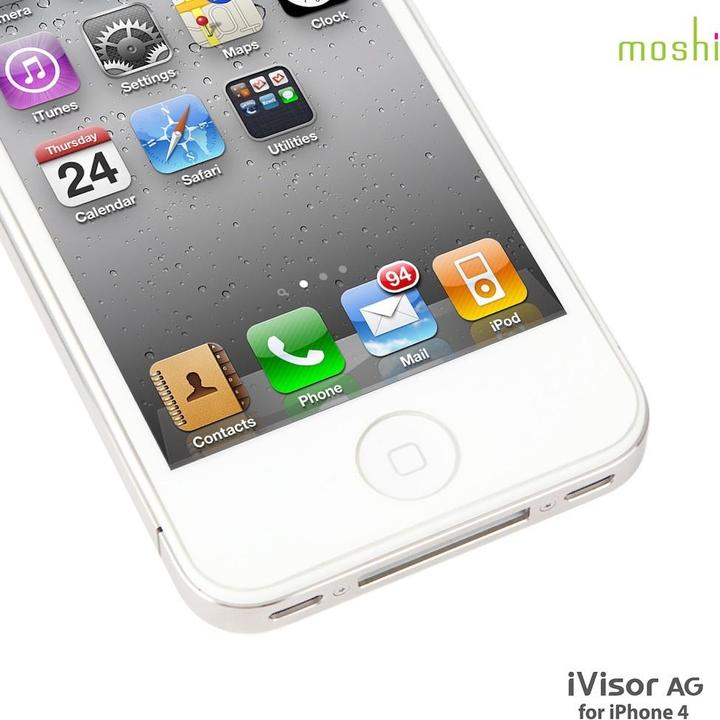 Immagine prodotto Moshi iVisor AG Screen Protector per iPhone 4/4S (1 Pezzo/i, Apple iPhone 4s)