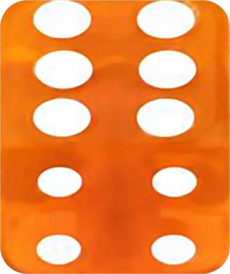 Produktbild Star Piercing Micro Würfel orange transparent (ohne Messing, Acryl)