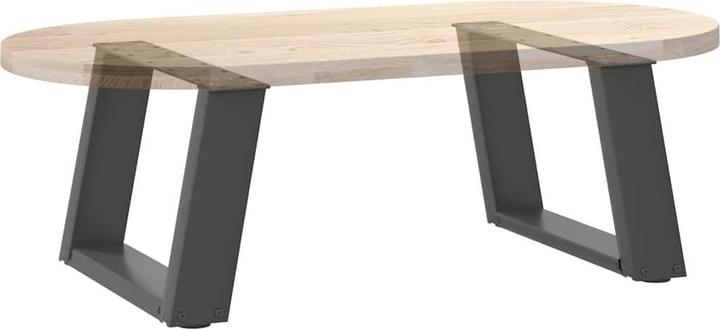Actual product image VidaXL U-shaped coffee table legs 2 pcs. Anthracite 50x(30-31) cm steel table leg