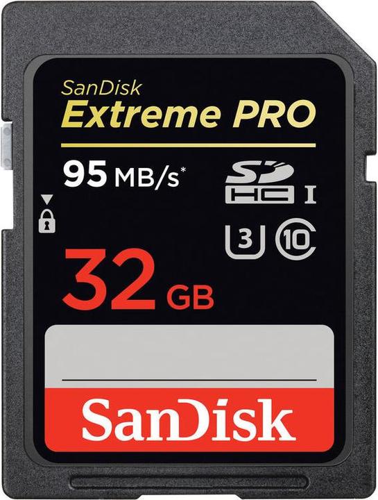 Produktbild SanDisk Extreme Pro SDHC UHS-I (32 GB, SDHC, U3, UHS-I)