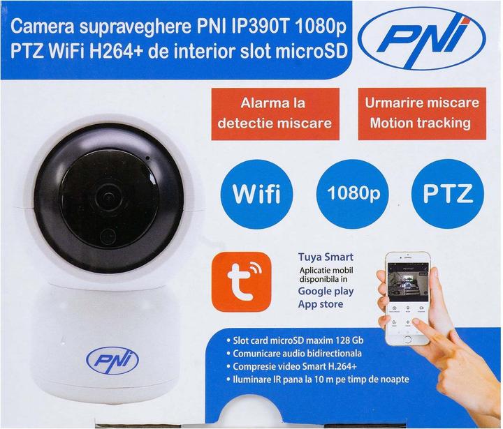 Image du produit PNI Caméra de surveillance IP390T 1080P avec PTZ WiFi H264 (1280 x 1080 pixels)