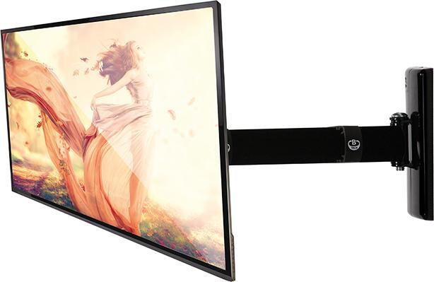 Actual product image b-tech BT7512 - Mounting kit (wall mount, articulated arm) for flat panel - Black - (Wall, 28", 15 kg)