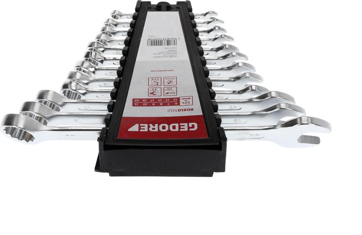 Actual product image Gedore Red red Combination spanner set, 12 pieces, SW 6-22, chrome vanadium steel, silver (19 mm, 12 mm, 24 mm, 14 mm, 22 mm, 16 mm, 23 mm, 10 mm, 21 mm, 18 mm, 27 mm, 17 mm, 11 mm, 15 mm, 26 mm, 8 mm, 28 mm, 9 mm, 29 mm, 13 mm, 20 mm, 25 mm)