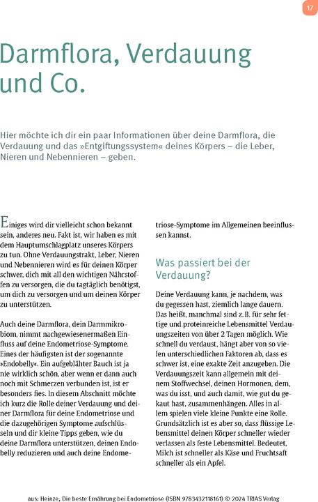 Immagine prodotto Heinze:Die beste Ernährung bei Endometr (Tedesco, Nicole R. Heinze, 2024)