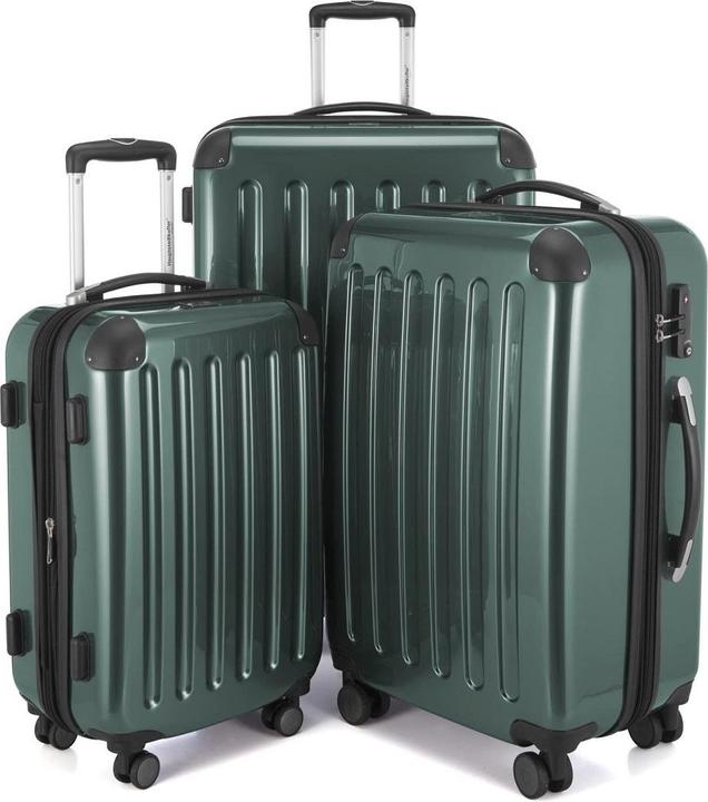 Actual product image Hauptstadtkoffer Alex - Suitcase Set TSA Forest Green, S/M/L (119 l, Hand luggage (up to 50 litres), M (50 - 90l), L (90 - 115l))