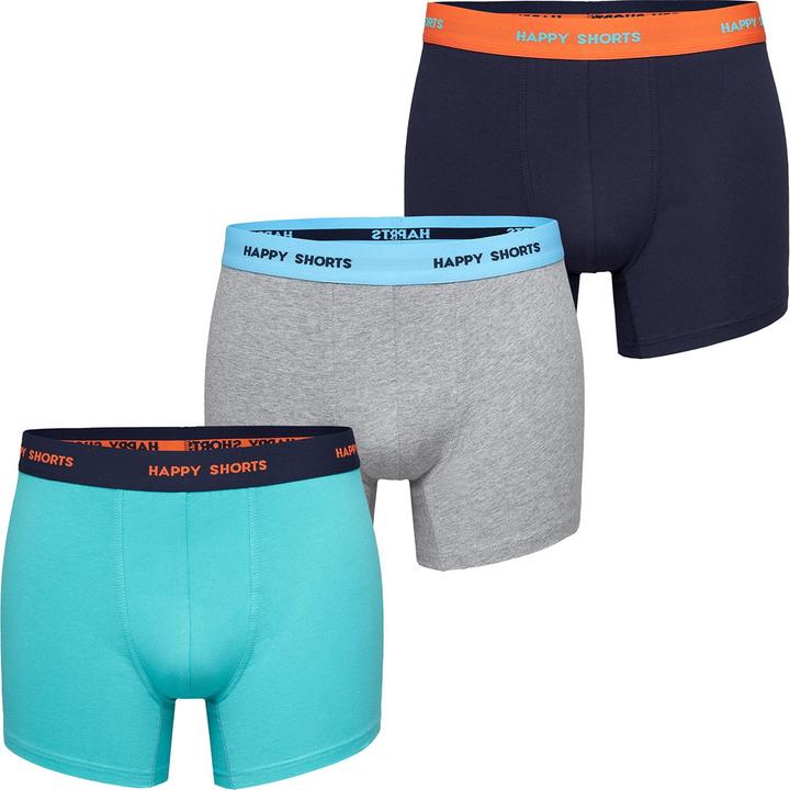 Actual product image Happy shorts Boxer shorts Casual Comfortable fit (L, pack of 3)