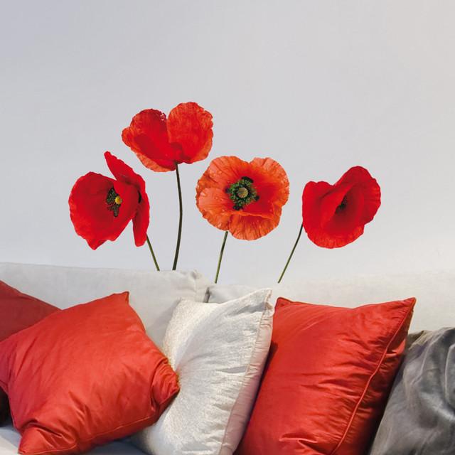 Immagine prodotto Crearreda Wall Sticker 31x31 cm Poppies (31 x 31 cm)