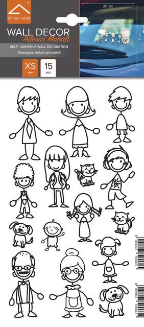 Produktbild Crearreda Wallsticker 15x26 cm Family (15 x 26 cm)