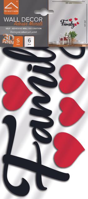 Crearreda Foam Wall Sticker 15x31 cm Family (15 x 31 cm)