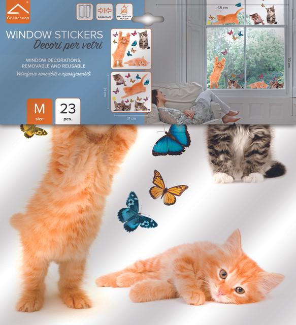 Actual product image Crearreda Windowsticker Cats
