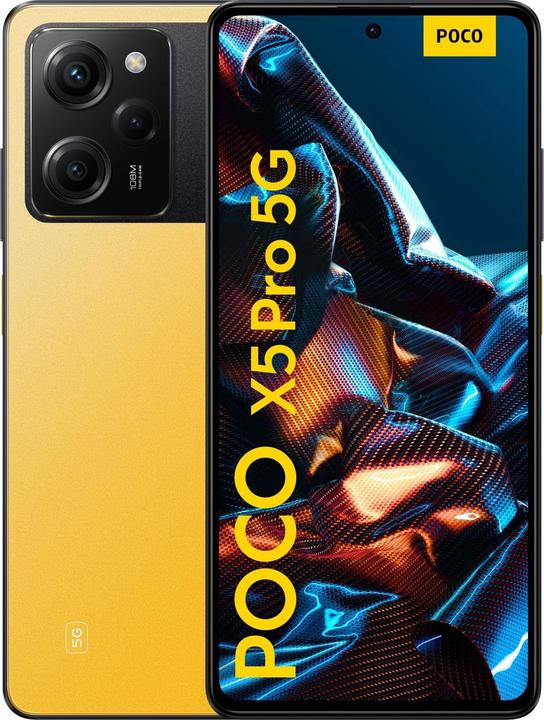 Image du produit Xiaomi Poco X5 Pro (256 Go, Jaune, 6.67", Double SIM, 108 Mpx, 5G)