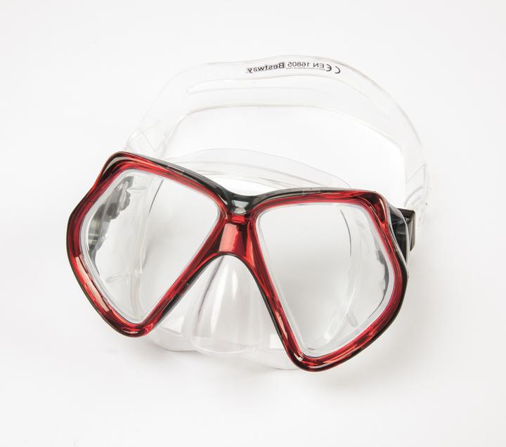 Actual product image Bestway Adult Omniview Dive Mask, Child, Full face mask, Freediving, Tempered glass, Blue, Red, Yell