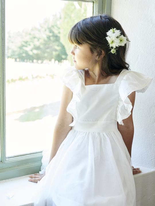 Produktbild Vertbaudet Festliches Mädchen Volantkleid, Musselin & Tüll (146)