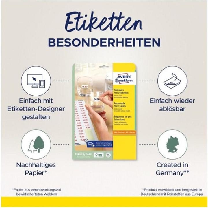 Produktbild Avery Preis-Etiketten