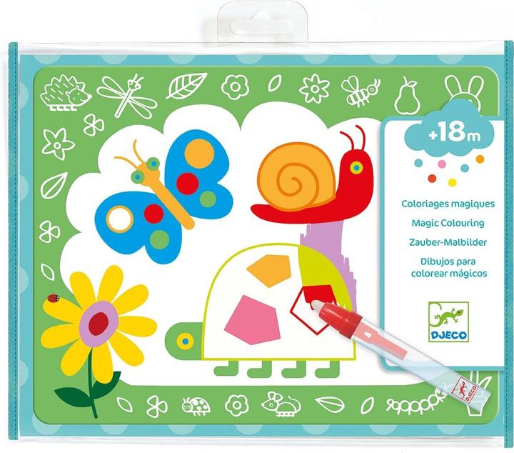 Actual product image Djeco Magic coloring pictures magic doodles