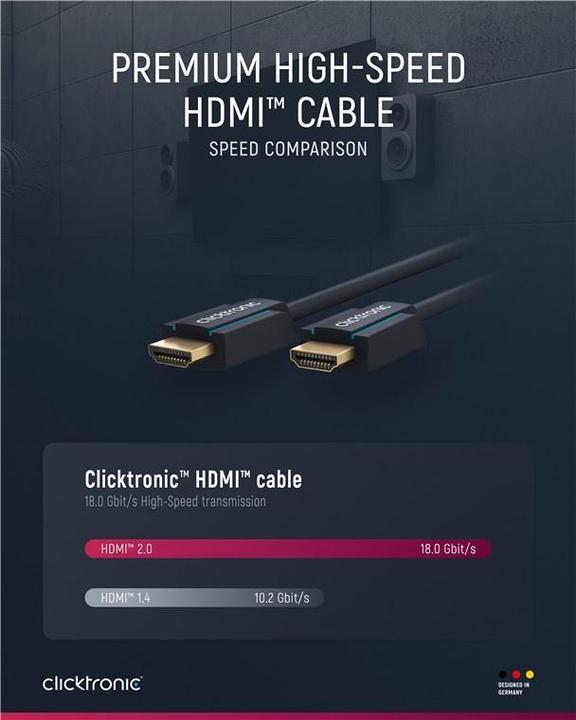 Produktbild Goobay Clicktronic High Speed HDMI Kabel Ethernet (2 m, HDMI)