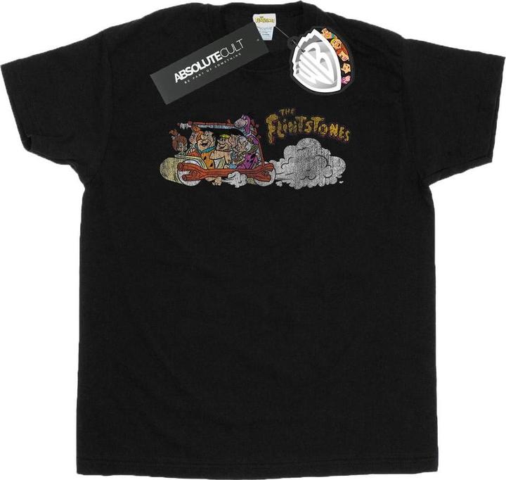 Produktbild The Flintstones Family Car Distressed TShirt (XXL)
