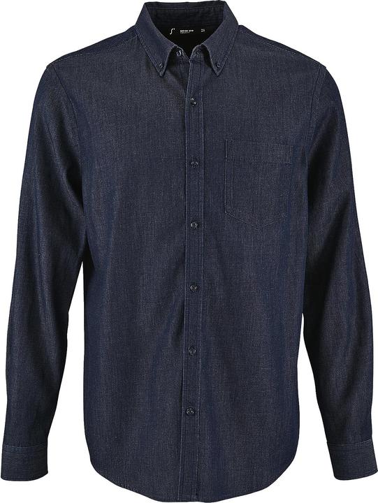 Actual product image Sols Barry long sleeve denim shirt (L)