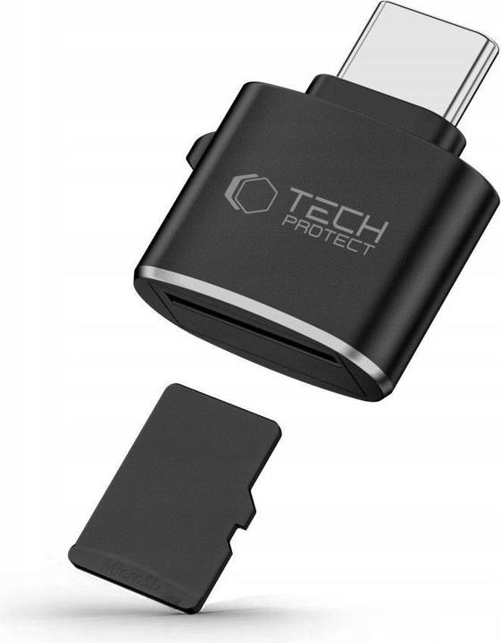 Produktbild Spigen UltraBoost microSD card reader adapter with USB-C - black (USB-C)