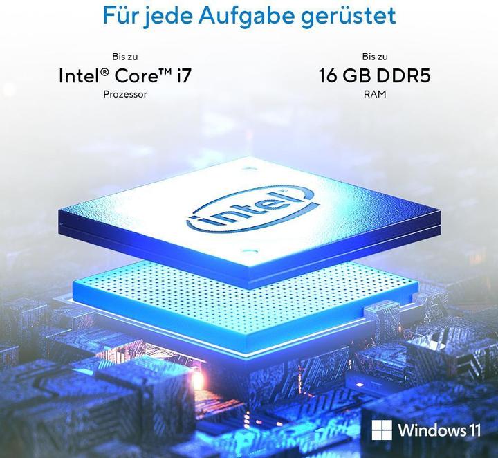 Produktbild ASUS ExpertCenter P5 (Intel Core i7-13620H, 16 GB, 1000 GB, Intel UHD Graphics)