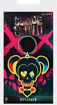 Produktbild Pyramid Suicide Squad Gummi-Schlüsselanhänger Harley Skull