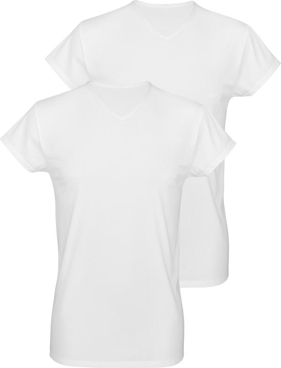 Image du produit ISA Bodywear Shirt manches courtes, encolure en V, double paquet (S)
