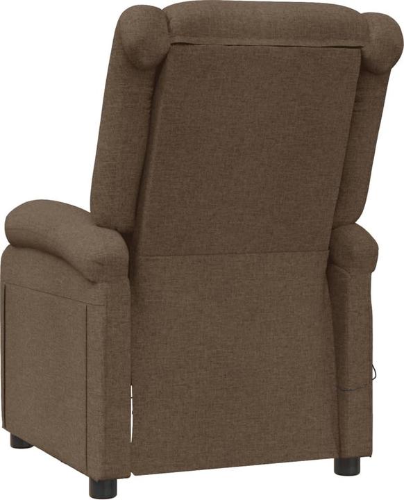 Image du produit VidaXL Fauteuil de massage Fauteuil de télévision Fauteuil relax Fauteuil de relaxation Marron Tissu