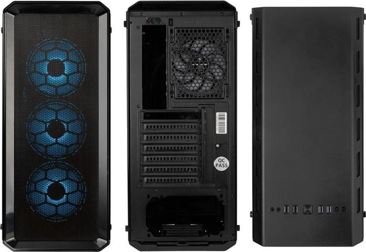 Actual product image Kolink Levante V2 ARGB Black Midi Tower (ATX, mATX, Mini-ITX, E-ATX)