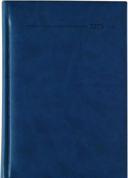 Produktbild Buchkalender 875 15x21cm 1 Tag/1 Seite Tucson blau 2025 (A5, Deutsch, Französisch, Italienisch, Englisch)