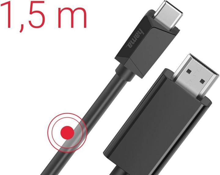 Image du produit Hama USB Typ C — HDMI (Typ A) (1.50 m, HDMI)