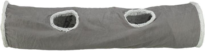 Actual product image Trixie Cat Play Tunnel Harvey, ø 27 × 116 cm, Grey (Cat ball toy)
